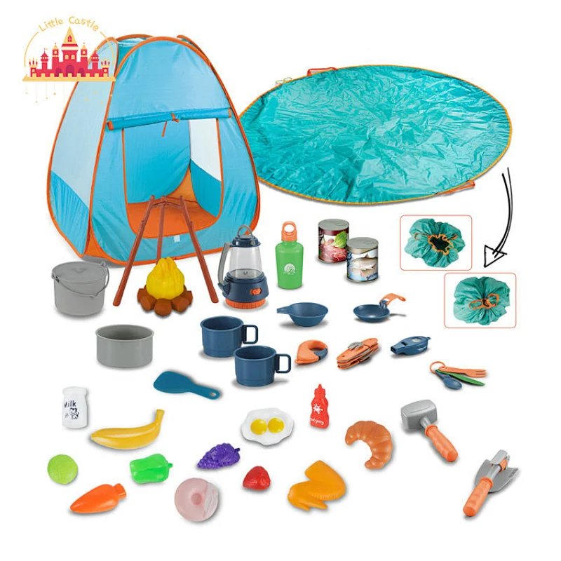 Kids Portable Plastic Picnic Mat Toy with Nature Exploration Toy and Cooking Toy SL01D011