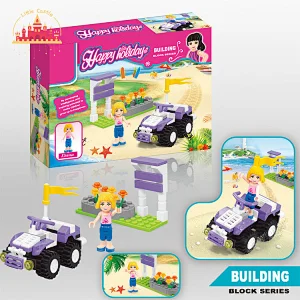 Mini Dinosaur Transport Truck Model Kids Educational DIY Building Block Toy SL13A093