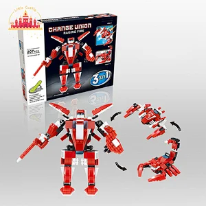 Plastic 3 Models Deformation Blu-ray Series Robot Building Block Toy For Kids SL13A079