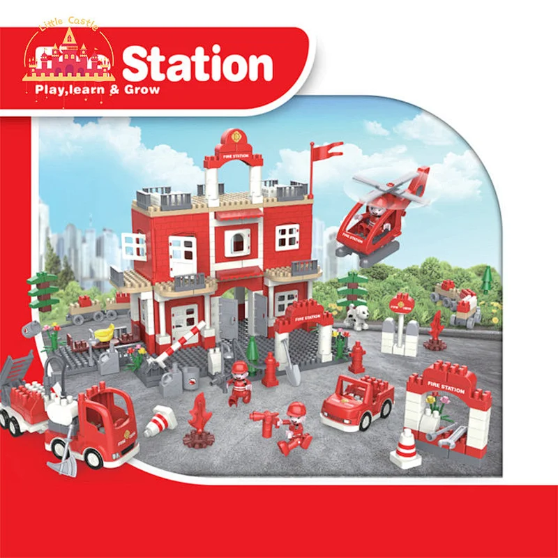 203 Pcs Modle Police station Plastic Educational Building Block Toy For Kids SL13A010