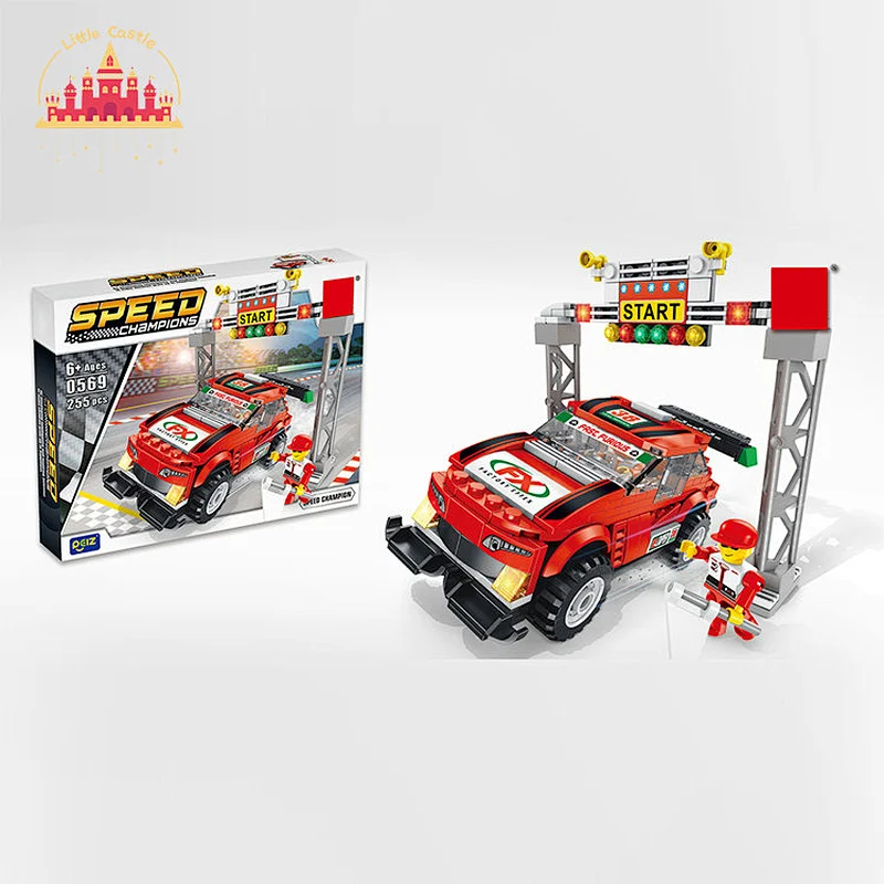 New Design Kids Educational DIY Toy 255Pcs Racing Car Building Block Toy SL13A096