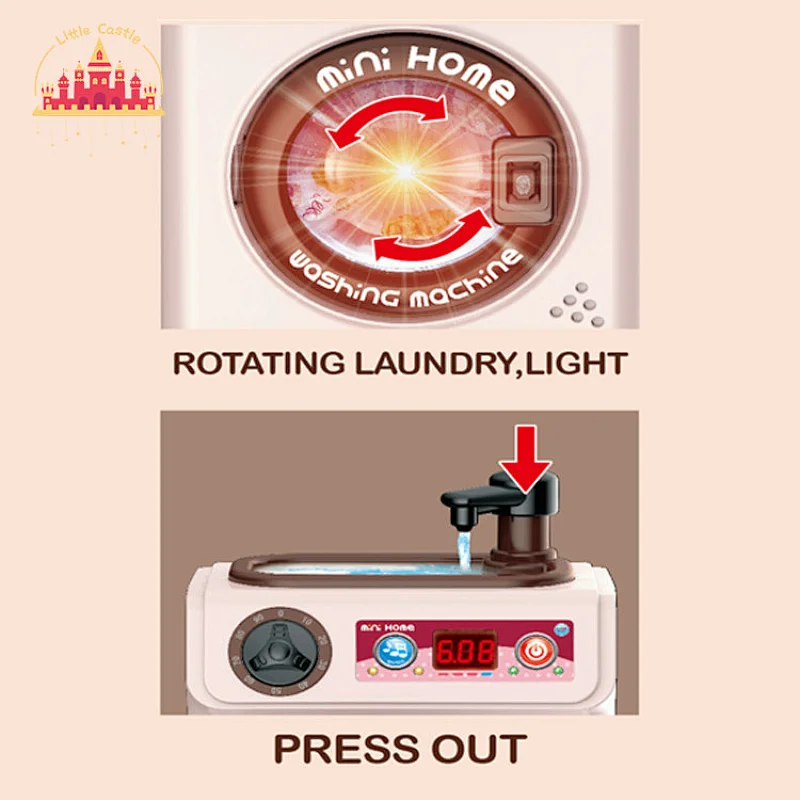 Mini home electric toy drum washing machine with water tap SL10D236