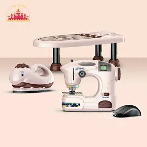 Best sale kids educational electric fish iron set toy with basket and small bed board SL10D246