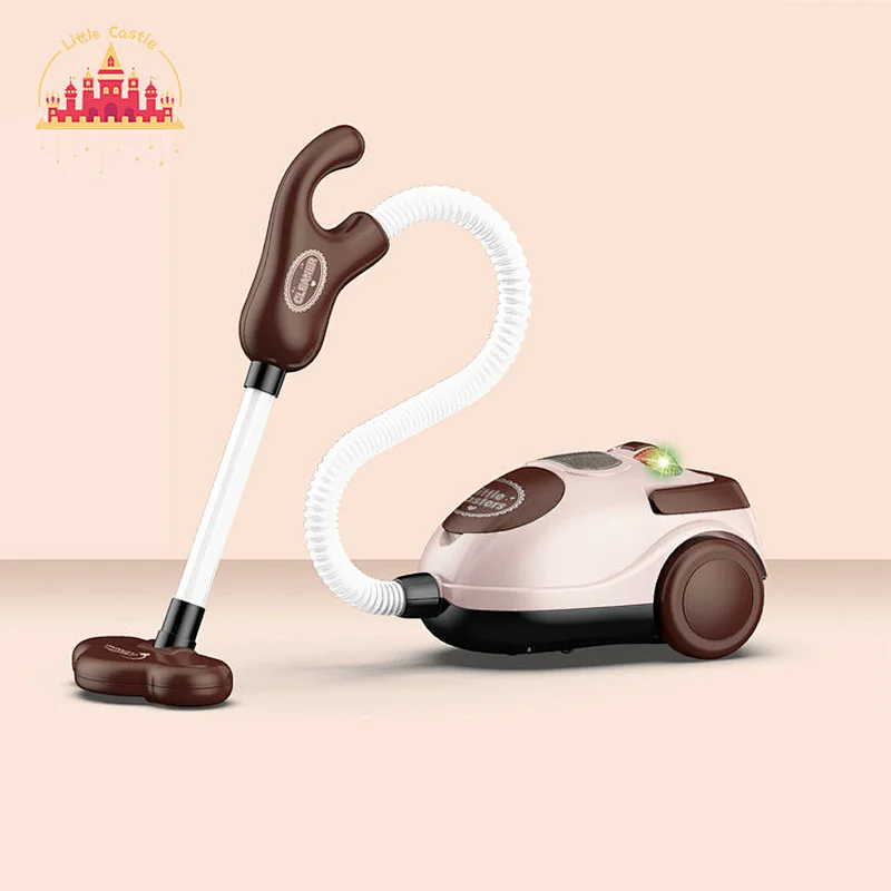 Indoor household pretend play plastic toy vacuum cleaner with light SL10D230