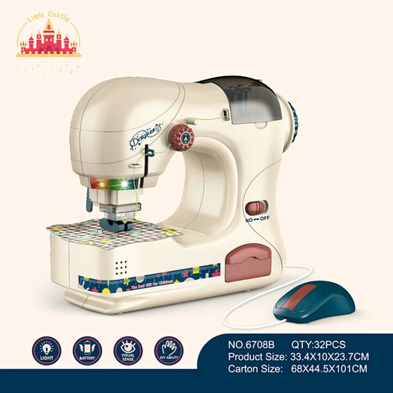 New creative electric large sewing machine toy with light for toddler SL10D190