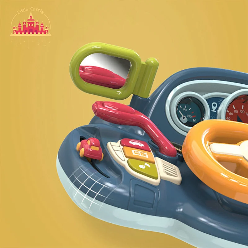 Intelligent Plastic Driving Educational Toys Multifunctional Music Steering Wheel Toy SL07B001