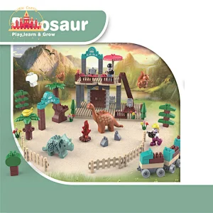 193 PCS Parking Lot Interlocking Toy Plastic Building Block Toy For Kids SL13A014