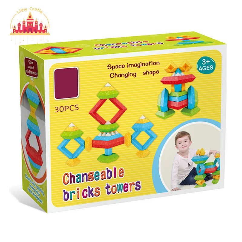 30 Pcs Baby Multifunctional Plastic Changeable Bricks Towers Toy SL13A049
