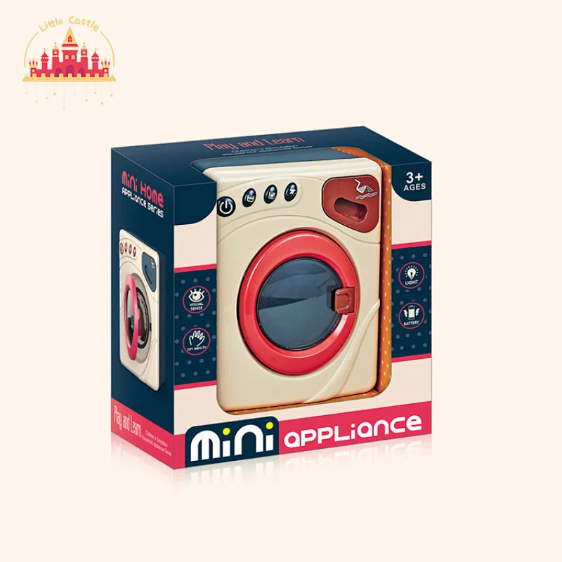 Mini Washing Machine Toy Plastic Electric Washer Toy With Light and Music SL10D192