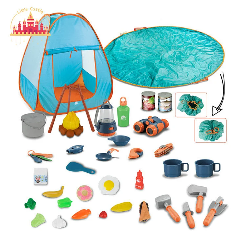 Kids Portable Plastic Picnic Mat Toy with Nature Exploration Toy and Cooking Toy SL01D011