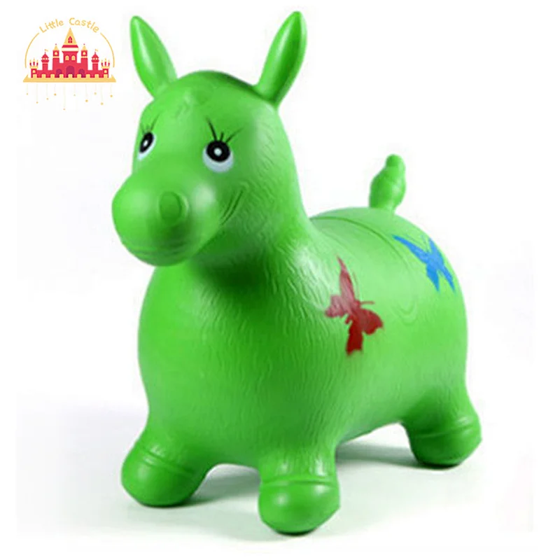 Custom playground toy PVC inflatable bouncing animal toy jumping horse for kids SL16D008A