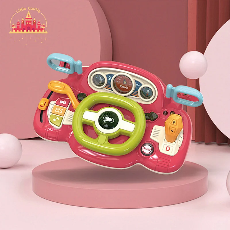 Intelligent Plastic Driving Educational Toys Multifunctional Music Steering Wheel Toy SL07B001
