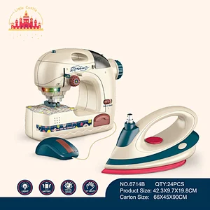 Height quality electric sewing machine kit toy with light and sound SL10D199