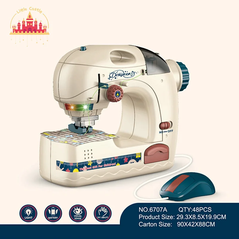 Children plastic electric light small sewing machine toy SL10D188