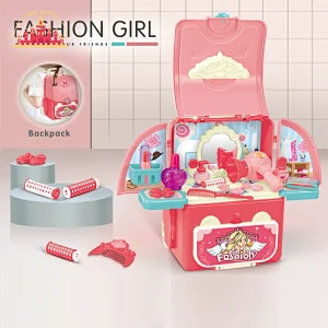 Fashion Pretend Play Toy Portable Dress Up Set Backpack For Kids SL10G094