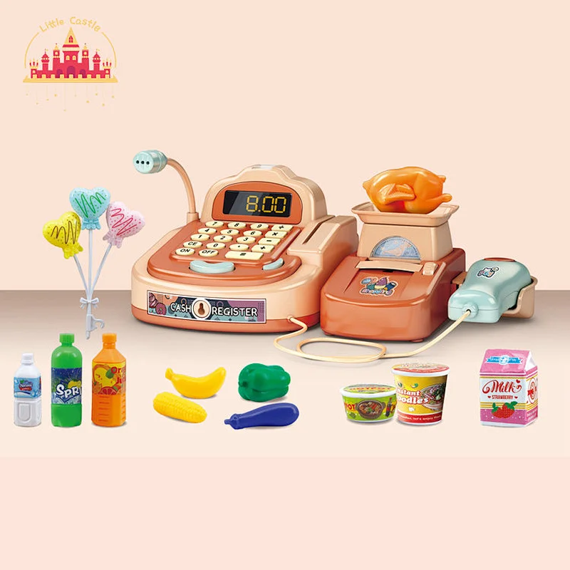 Customize multifunctional electric large cash register set toy for kids SL10D251