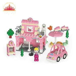 Diy Fire Station Construction Plastic Educational Building Block Toy For Kids SL13A034