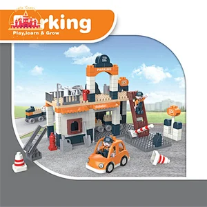 193 PCS Parking Lot Interlocking Toy Plastic Building Block Toy For Kids SL13A014