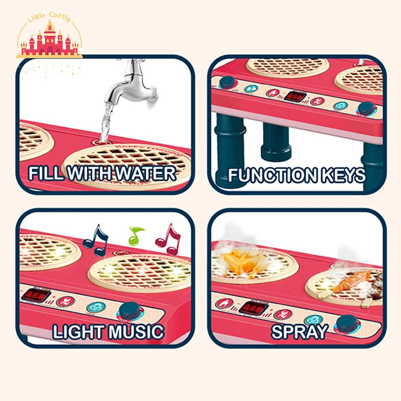 Most Interesting plastic barbecue table set toy with light and sound SL10D215