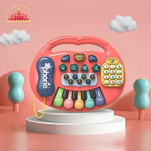 Musical toys cute cow shape plastic electronic organ toy for kids SL07A001