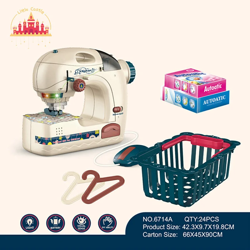 New design battery operated small plastic sewing machine set toy for toddler SL10D197