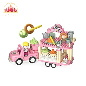 New Design Educational Toy Plastic Dessert Station Building Block Toy For Kids SL13A036