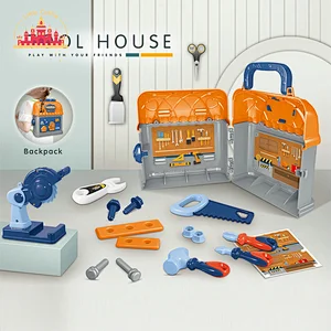 Hot Sale Plastic Pretend Play Toy Portable Tool Set Box For Kids SL10G090