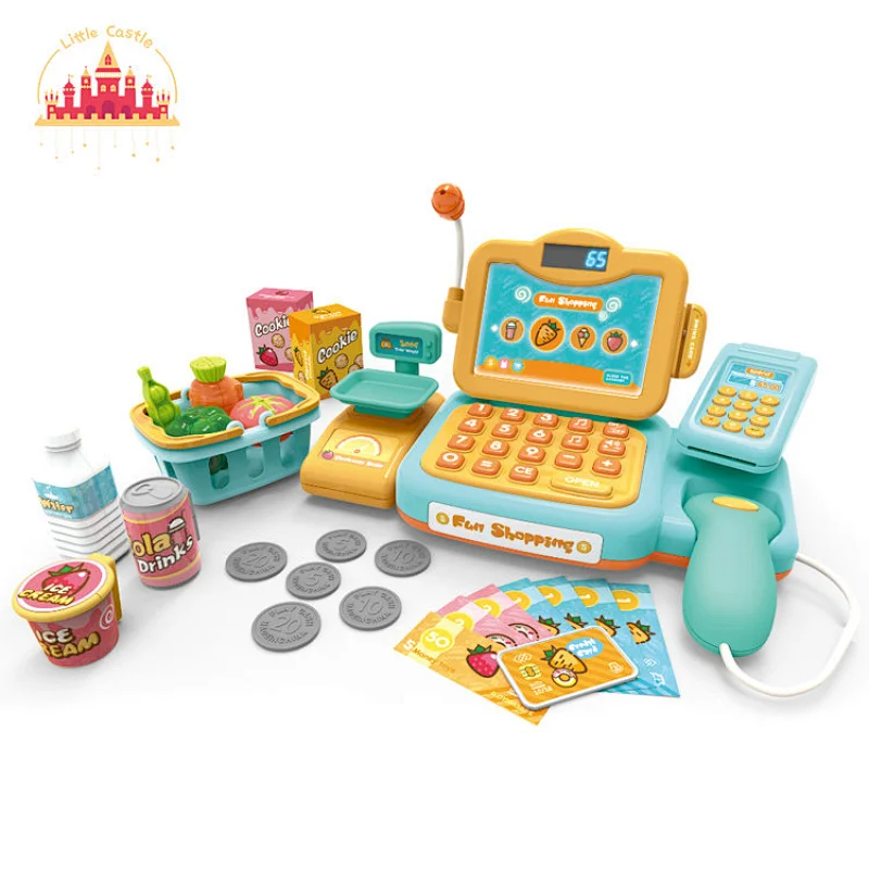 Large smart voice recognition cashier toy cash register with calculator public address SL10D334