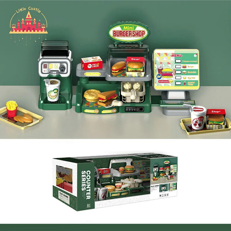 Wholesale Simulation Pizza Shop Plastic Cash Register Set Toy for Kids SL10D342