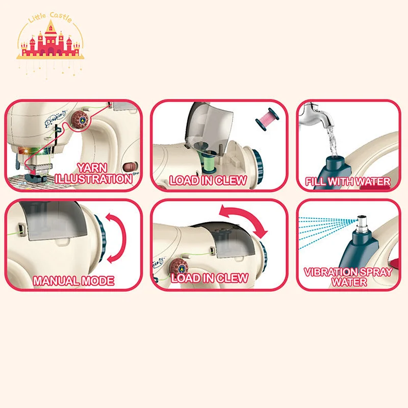 High Quality Children Toys Games Electric Miniature Sewing Set Toy SL10D202