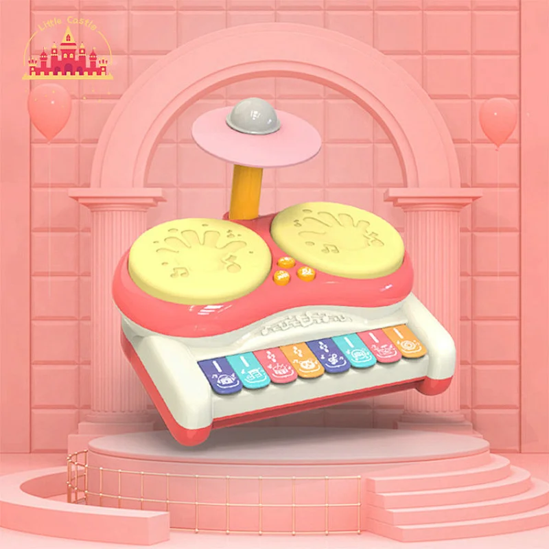 2 in 1 plastic music jazz drum toy with piano for children SL07A002