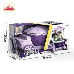 Top quality plastic trolley toy purple ice cream car toy for kids SL10G034