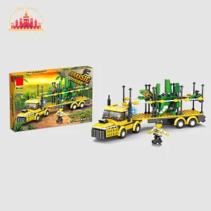 Mini Dinosaur Transport Truck Model Kids Educational DIY Building Block Toy SL13A093