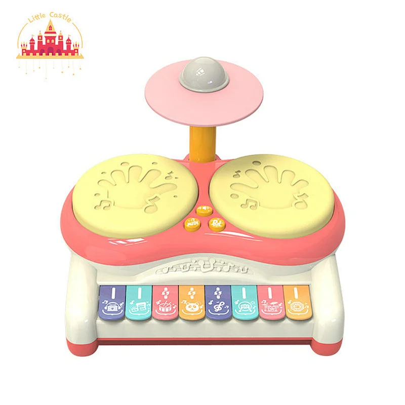 2 in 1 plastic music jazz drum toy with piano for children SL07A002