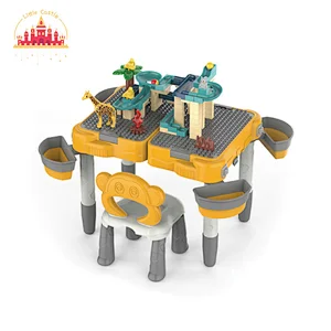 Multifunctional Playing Desk Building Block Table With Chair Set For Kids SL13A022