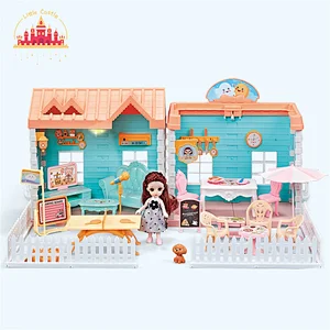 High Quality Doll Pretend Play Plastic Fashion Villa Set Toy For Kids SL06A019