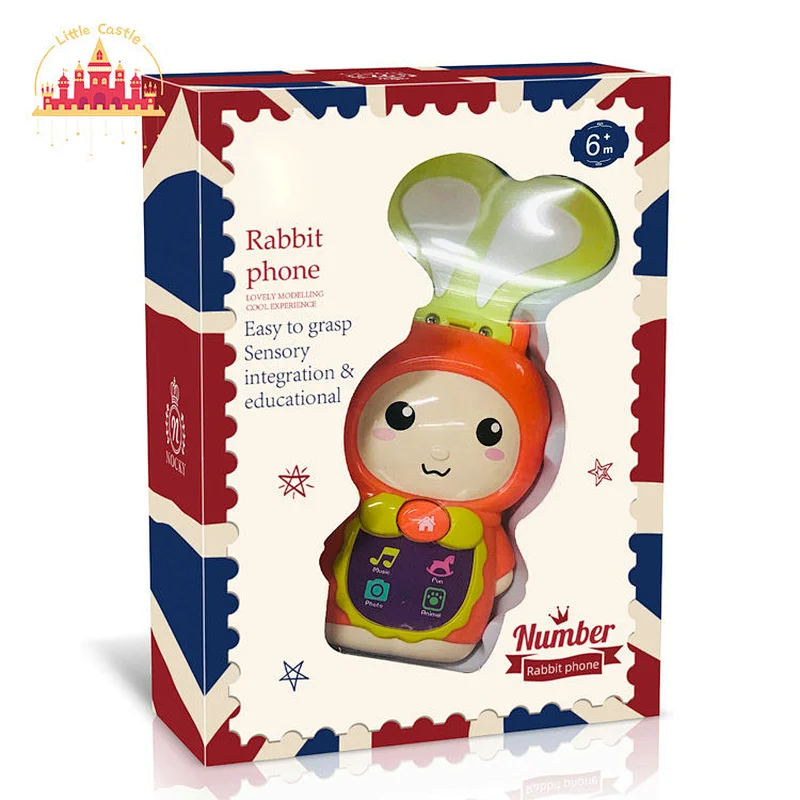 Lovely Easy to Grasp Sensory Educational Toy Children Plastic Rabbit Phone Toy SL10D433
