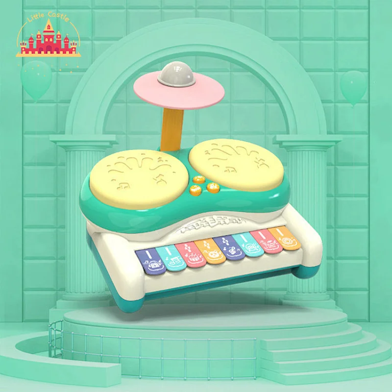 2 in 1 plastic music jazz drum toy with piano for children SL07A002