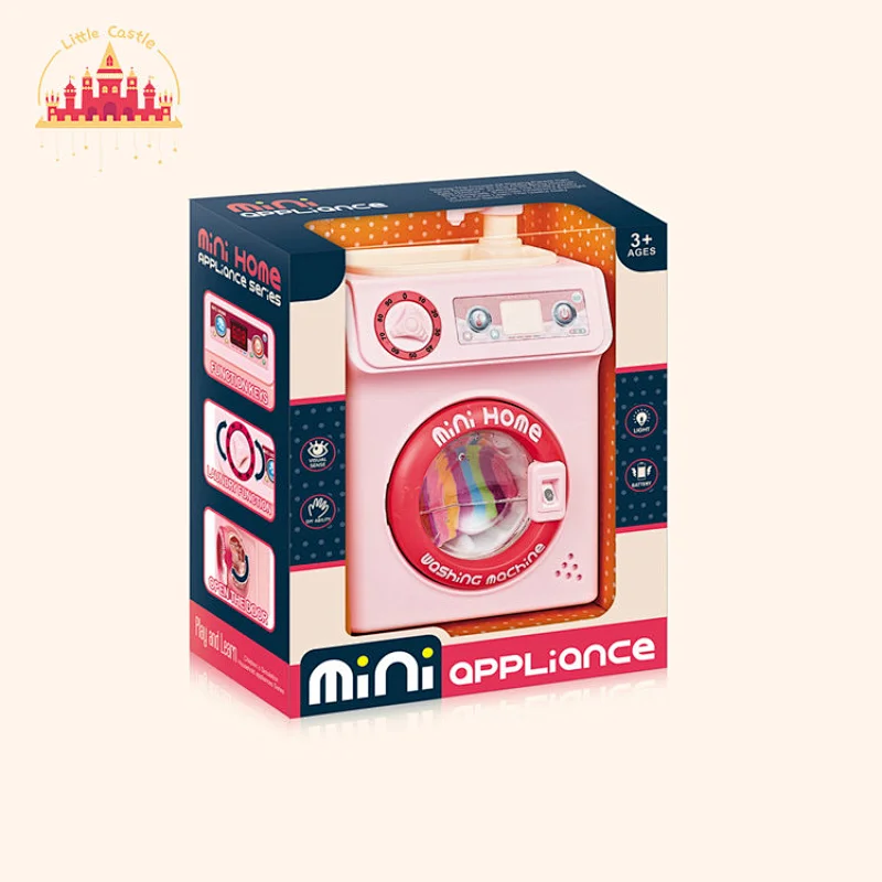 Electric pink mini washing machine toy play appliance toy for kids SL10D213