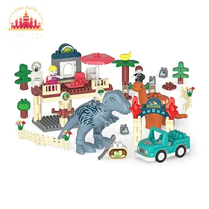 Assemble Educational Toy Plastic 350 PCS Dinosuar And Forest Building Block Toy For Kids SL13A025