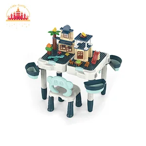 Multifunctional Playing Desk Building Block Table With Chair Set For Kids SL13A022