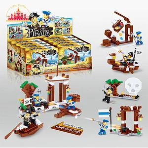 Educational DIY Toy Pirate Model Building Block Set Toy For Kids SL13A092