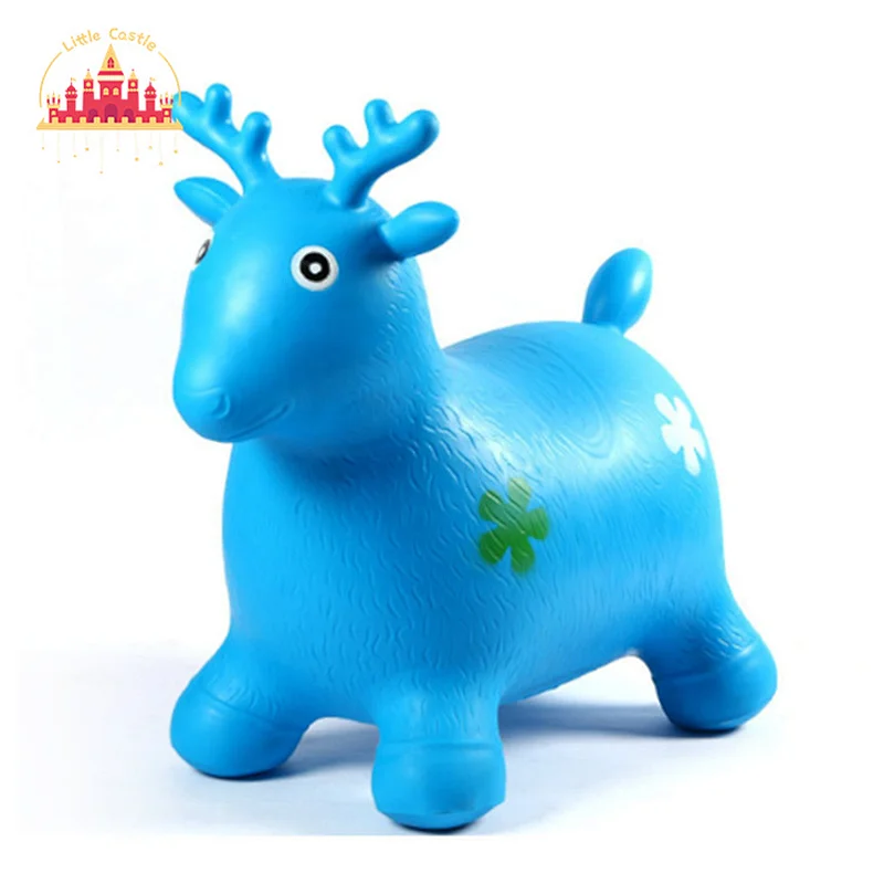 Custom playground toy PVC inflatable bouncing animal toy jumping horse for kids SL16D008A