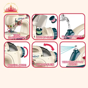 Funny plastic toy educational housework play appliances set toy bed board iron sewing machine combination SL10D206