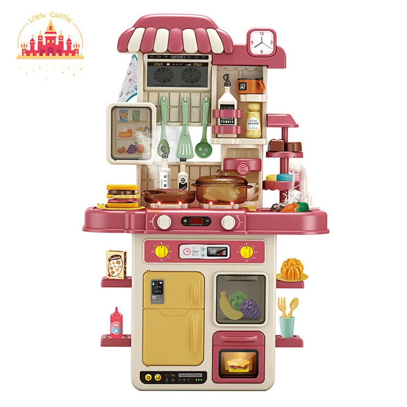 Hot Sale Fashion Mulfunctional 48 Pcs Plastic Spraying Kitchen Toy For Kids SL10C078