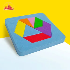 Wholesale Kids Educational Shape Cognition Colorful Soft EVA Tangram Puzzle SL18A041