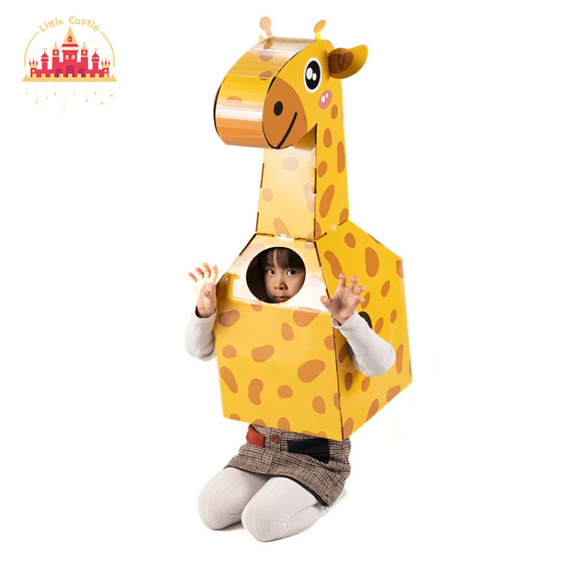 Customize Educational 3D Dolphin Puzzle Wearable DIY Cardboard Toy For Kids SL20A001