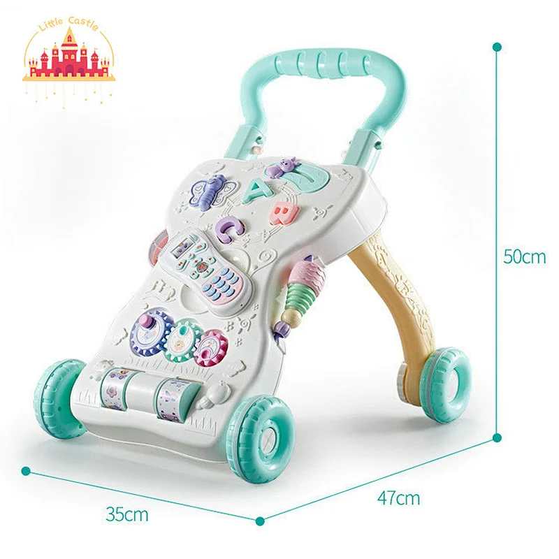 Customize Educational Trolley Toy Plastic Baby Walker With Learning Machine SL16E003