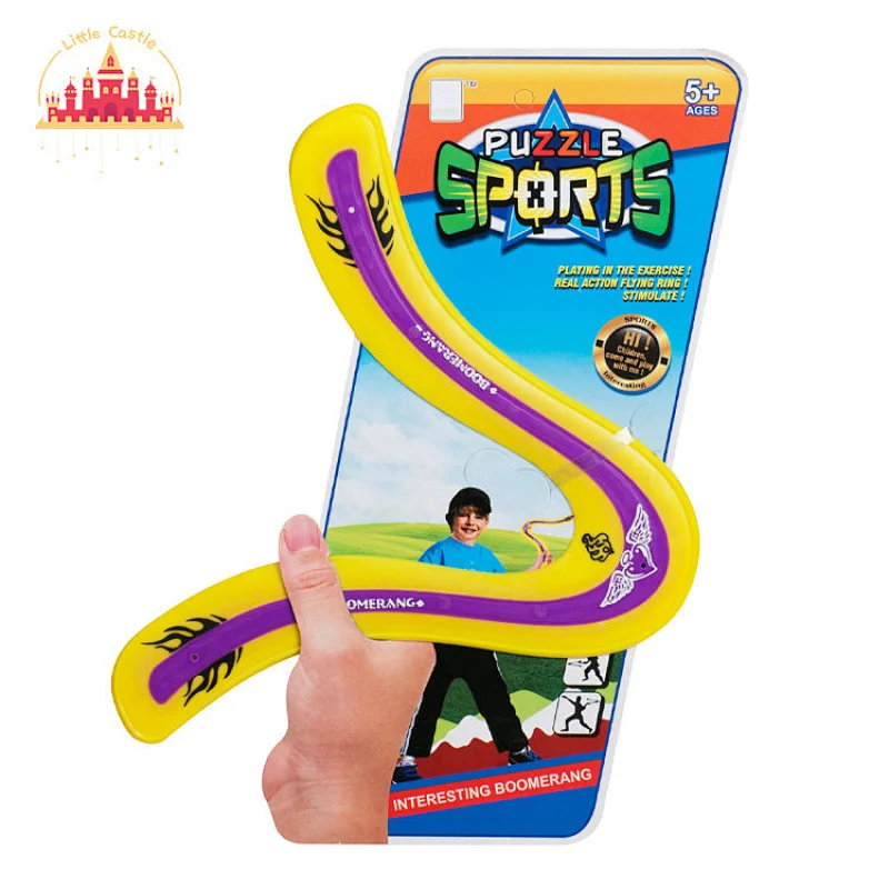 Kids Outdoor Sports Game Plastic Flying Disc Ring Shape Boomerang Toy SL01D129