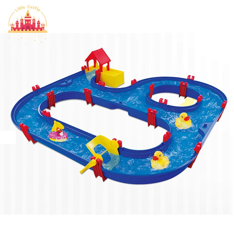 45 Pcs Assembly Play Water Track Set Plastic Water Park Toy For Kids SL01A385